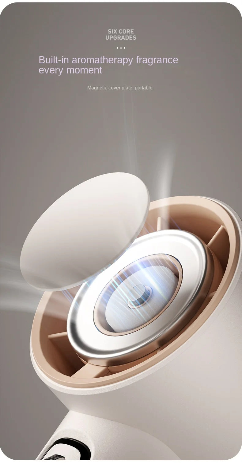 100 Gears Handheld Fan 5000mAh USB Mini Portable Rechargeable High-Speed Turbine Small Fan Desktop Student Electric Fan