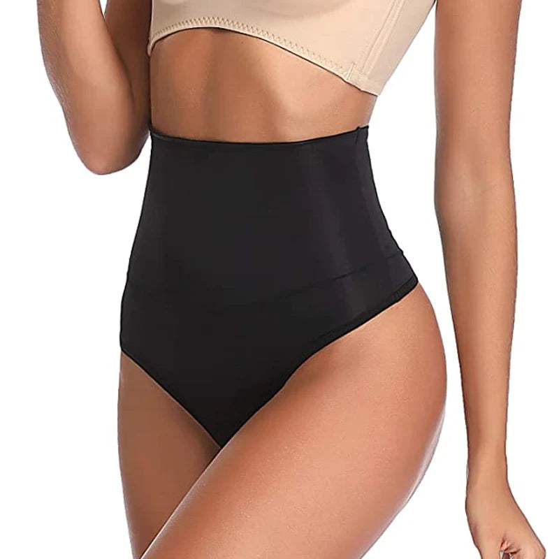 High Waist Tummy Control Panties Women Thong Panty Shaper Slimming Underwear Butt Lifter Belly Shaping Cincher Brief Underpants