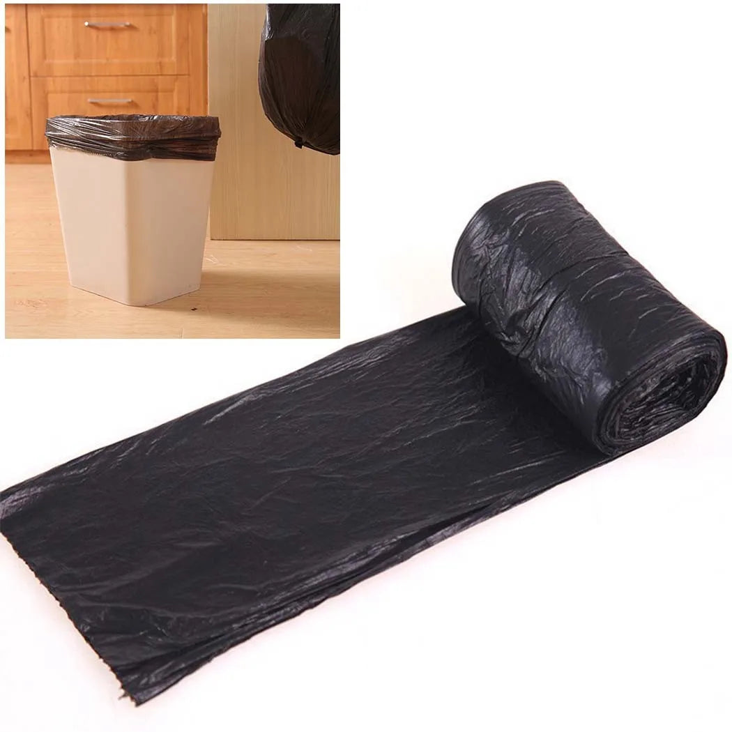 1 Roll 50x60cm Disposable Garbage Bag Household Black Plastic Trash Bags Convenient Environmental Garbage Bags For Kitchen Home
