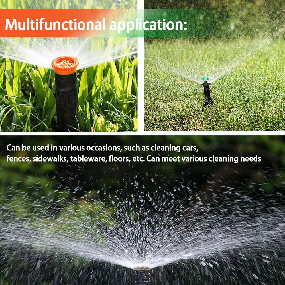 360 Degree Automatic Rotating Sprinkler Heads, Garden Lawn Irrigation 1/2"(4-point flywheel) Male Thread Rotating Nozzle