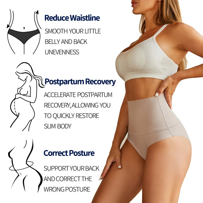 High Elastic Seamless Briefs Women Butt Lifter Panties Tummy Control Slimming Underwear Female Sexy Lingerie Large Size S-3XL