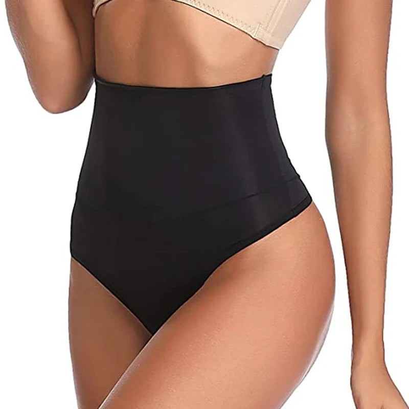 High Waist Tummy Control Panties Women Thong Panty Shaper Slimming Underwear Butt Lifter Belly Shaping Cincher Brief Underpants