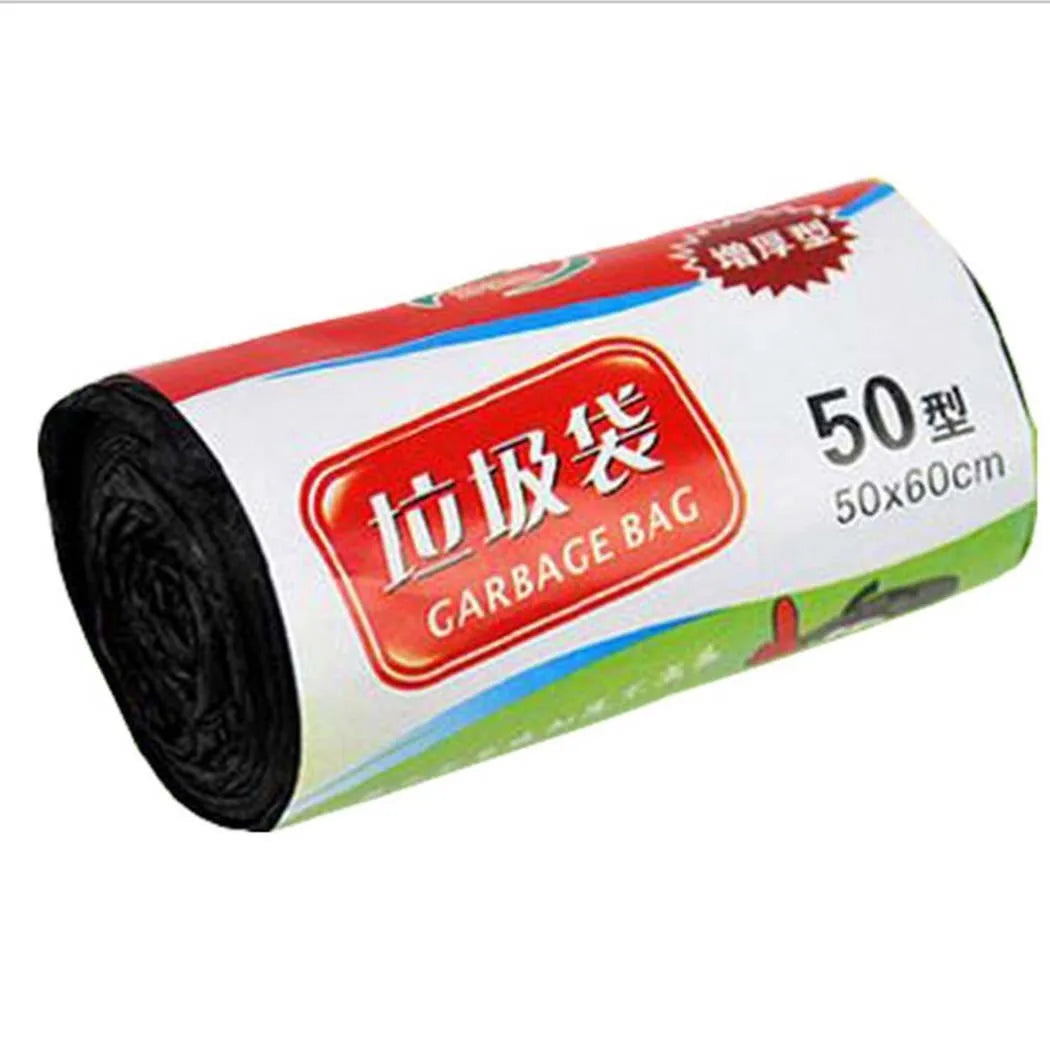 1 Roll 50x60cm Disposable Garbage Bag Household Black Plastic Trash Bags Convenient Environmental Garbage Bags For Kitchen Home