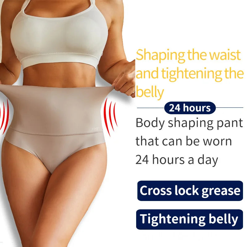 High Elastic Seamless Briefs Women Butt Lifter Panties Tummy Control Slimming Underwear Female Sexy Lingerie Large Size S-3XL