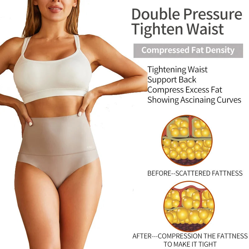 High Elastic Seamless Briefs Women Butt Lifter Panties Tummy Control Slimming Underwear Female Sexy Lingerie Large Size S-3XL