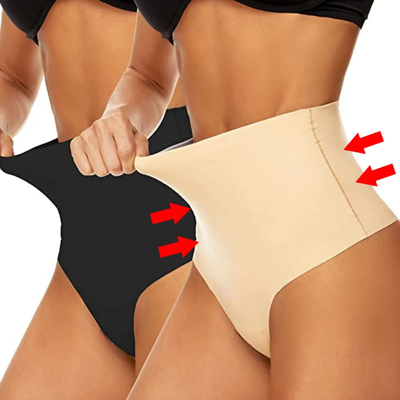 High Waist Tummy Control Panties Women Thong Panty Shaper Slimming Underwear Butt Lifter Belly Shaping Cincher Brief Underpants