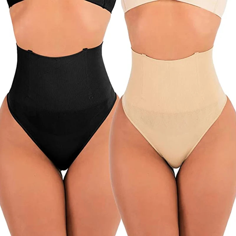 High Waist Tummy Control Panties Women Thong Panty Shaper Slimming Underwear Butt Lifter Belly Shaping Cincher Brief Underpants