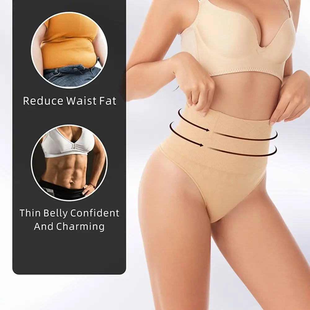 Women Sexy High Waist Thong Shaper Tummy Reducer Slimming Control Panties Butt Lifter Lingeries Shapewear Fajas