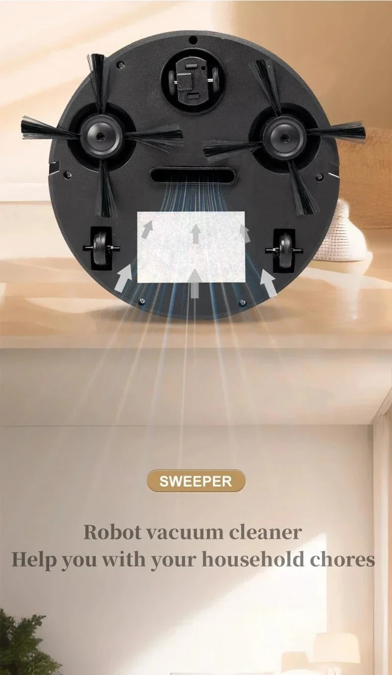 Xiaomi 3 in 1 Smart Sweeping Robot 4000Pa Vacuum Cleaner Strong Suction Easy To Use Floors Pet Hair Silent Home Cleaning Machine