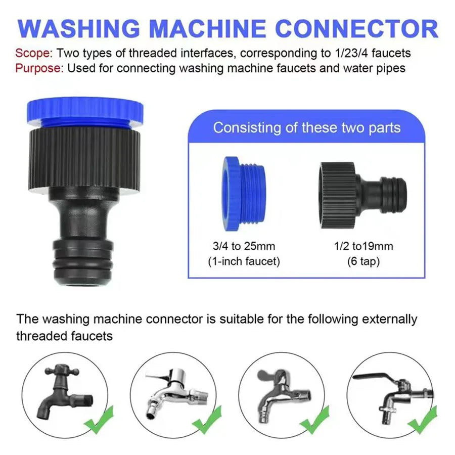 25FT-200FT Expandable Magic Hose 7 Water Spraying Functions Gun Durable Materials Home Garden Watering Tools Lightweight Design