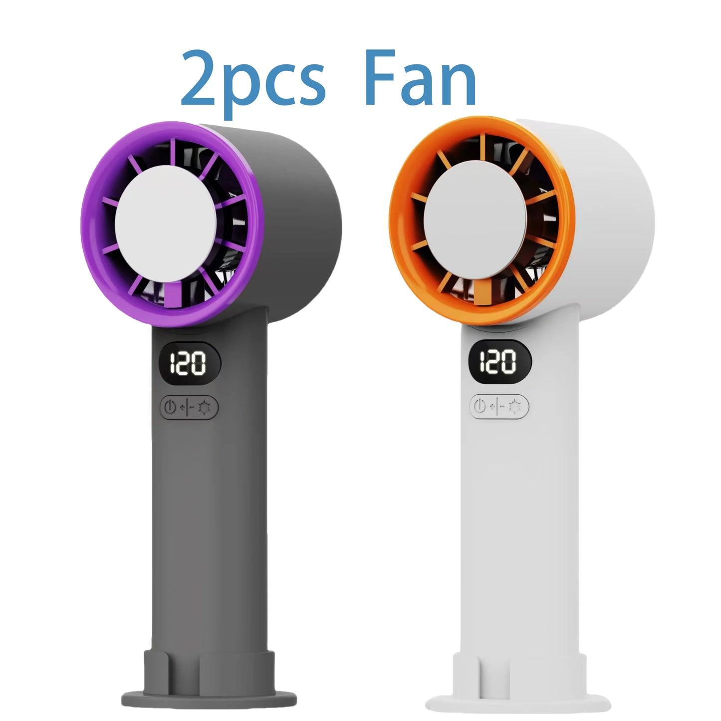 3000mAh Portable mini Fan 120 Wind Speeds Instant Cooling with Ice Mode Handheld fan USB Rechargeable electric fans Camping Fan