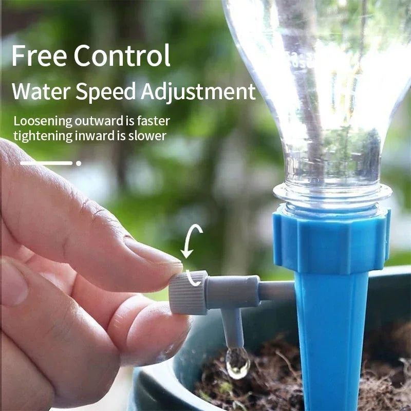 Automatic Drip Irrigation System Self Watering Spike for Flower Plants Greenhouse Garden Adjustable Auto Water Dripper Device