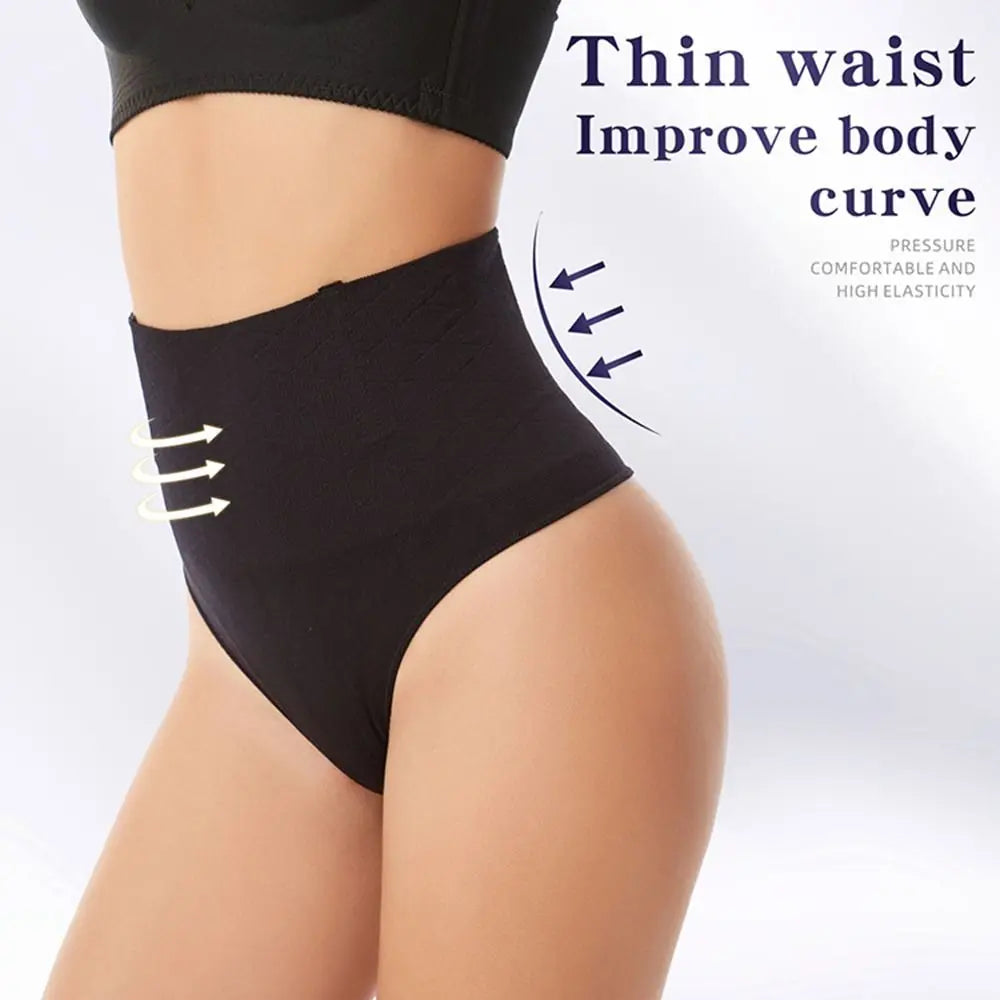 Women Sexy High Waist Thong Shaper Tummy Reducer Slimming Control Panties Butt Lifter Lingeries Shapewear Fajas