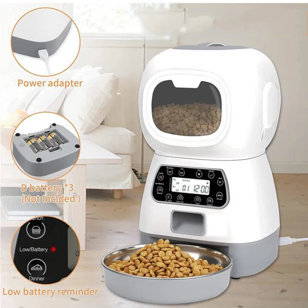 Tuya Smart APP Pet Feeder Cat And Dog Food Automatic Dispenser Suitable For Small And Medium-Sized Cats And Dogs Remote Feeding