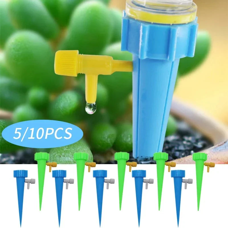 Automatic Drip Irrigation System Self Watering Spike for Flower Plants Greenhouse Garden Adjustable Auto Water Dripper Device