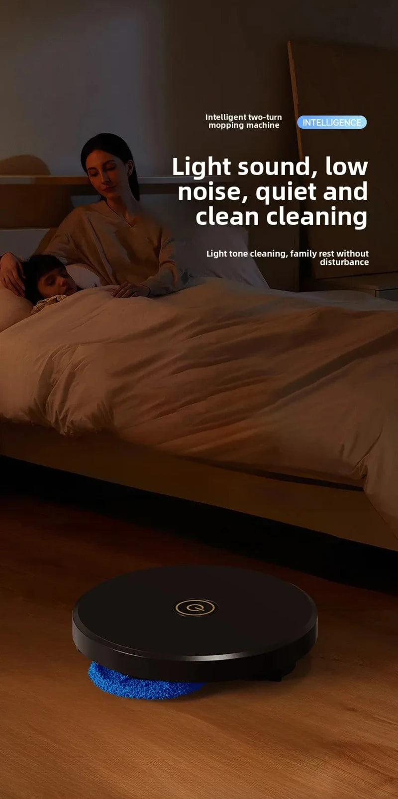 Xiaomi 3-in-1 Smart Sweeping Robot Double-turn Silent Vacuum Cleaner Sweep Mop Brush Multi-function 4000Pa Home Mopping Machine