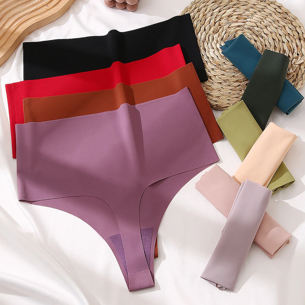 Sexy Women's High-Waist Seamless Panties Temptation Female Underwear Elasticity Lingerie for Women G-String Underpants Thong Hot