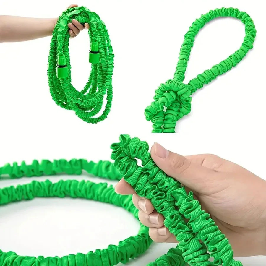 25FT-200FT Expandable Magic Hose 7 Water Spraying Functions Gun Durable Materials Home Garden Watering Tools Lightweight Design