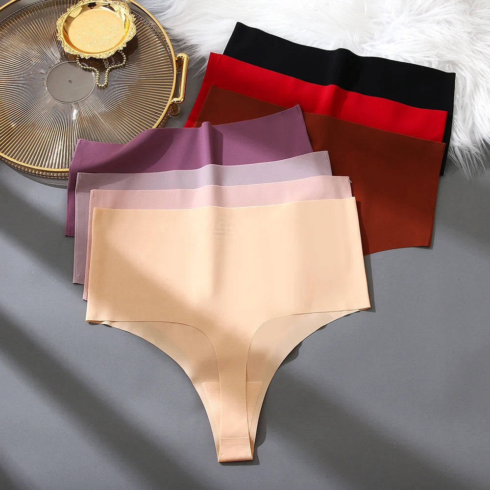 Sexy Women's High-Waist Seamless Panties Temptation Female Underwear Elasticity Lingerie for Women G-String Underpants Thong Hot