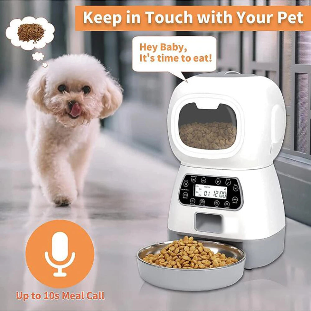 Tuya Smart APP Pet Feeder Cat And Dog Food Automatic Dispenser Suitable For Small And Medium-Sized Cats And Dogs Remote Feeding