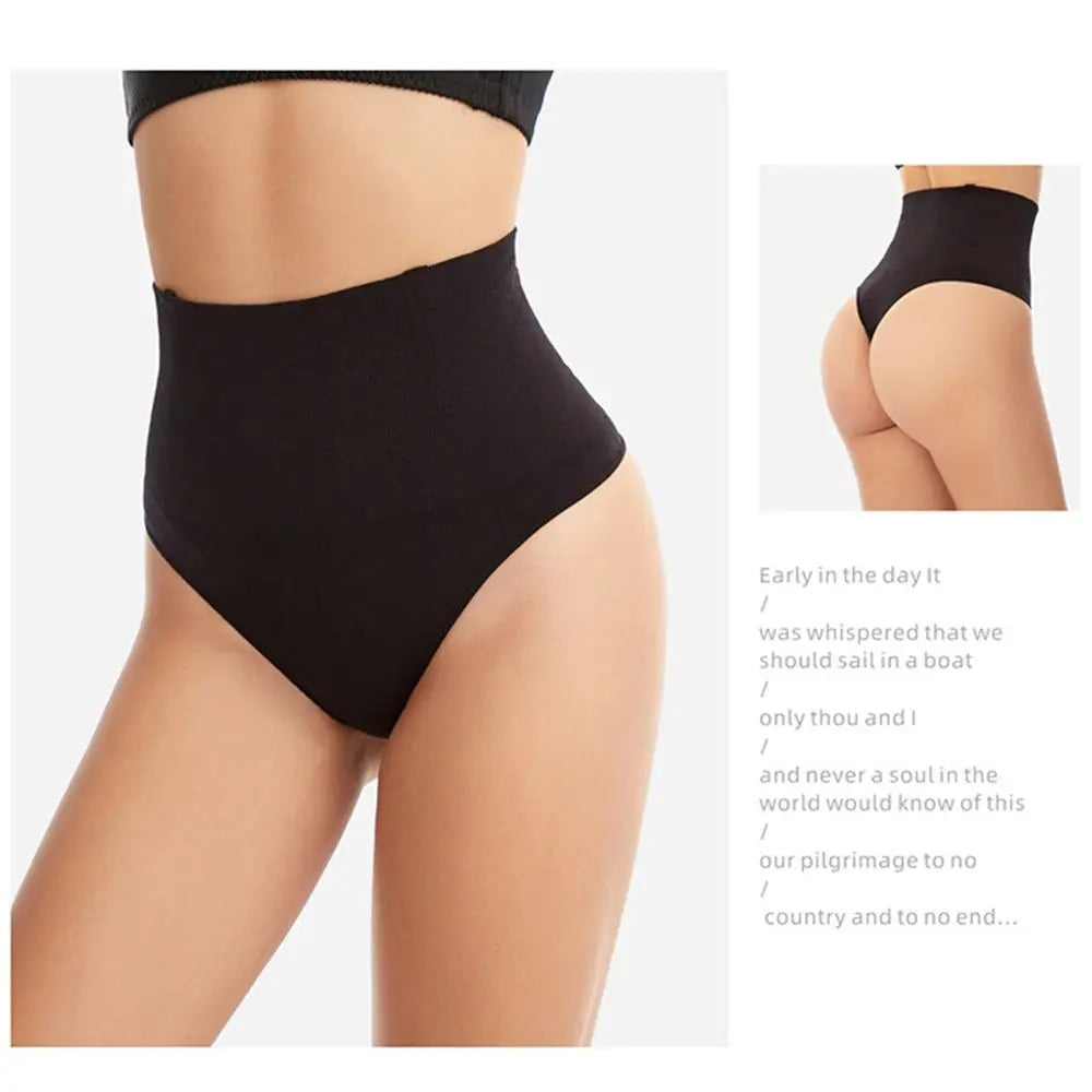 Women Sexy High Waist Thong Shaper Tummy Reducer Slimming Control Panties Butt Lifter Lingeries Shapewear Fajas
