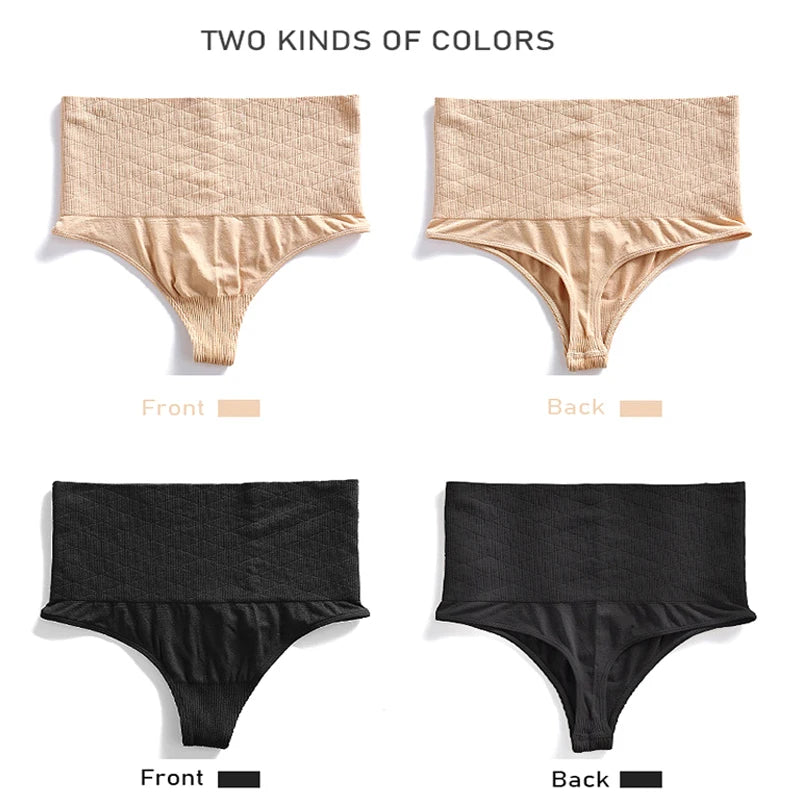 Women Sexy High Waist Thong Shaper Tummy Reducer Slimming Control Panties Butt Lifter Lingeries Shapewear