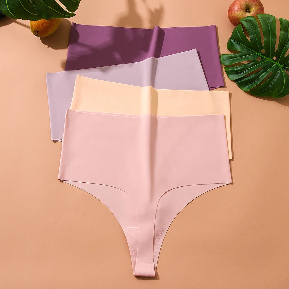 Sexy Women's High-Waist Seamless Panties Temptation Female Underwear Elasticity Lingerie for Women G-String Underpants Thong Hot