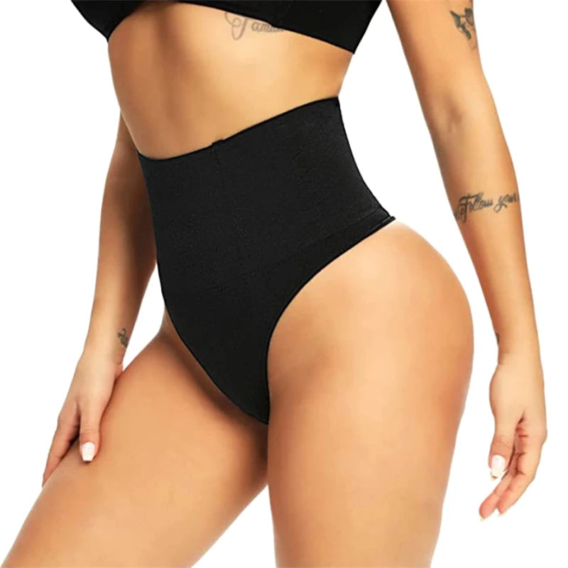 Women Sexy High Waist Thong Shaper Tummy Reducer Slimming Control Panties Butt Lifter Lingeries Shapewear