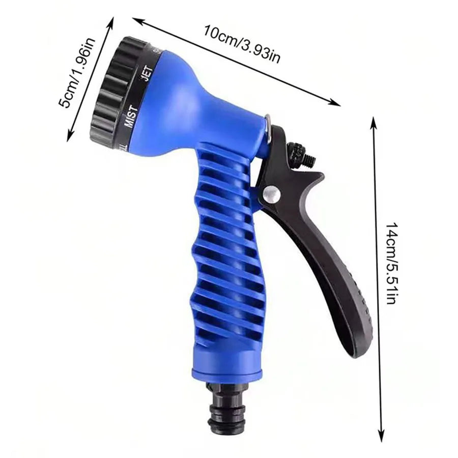25FT-200FT Expandable Magic Hose 7 Water Spraying Functions Gun Durable Materials Home Garden Watering Tools Lightweight Design