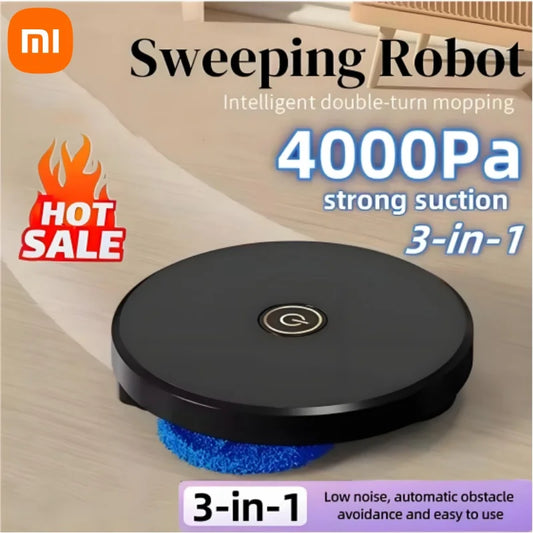 Xiaomi 3-in-1 Smart Sweeping Robot Double-turn Silent Vacuum Cleaner Sweep Mop Brush Multi-function 4000Pa Home Mopping Machine
