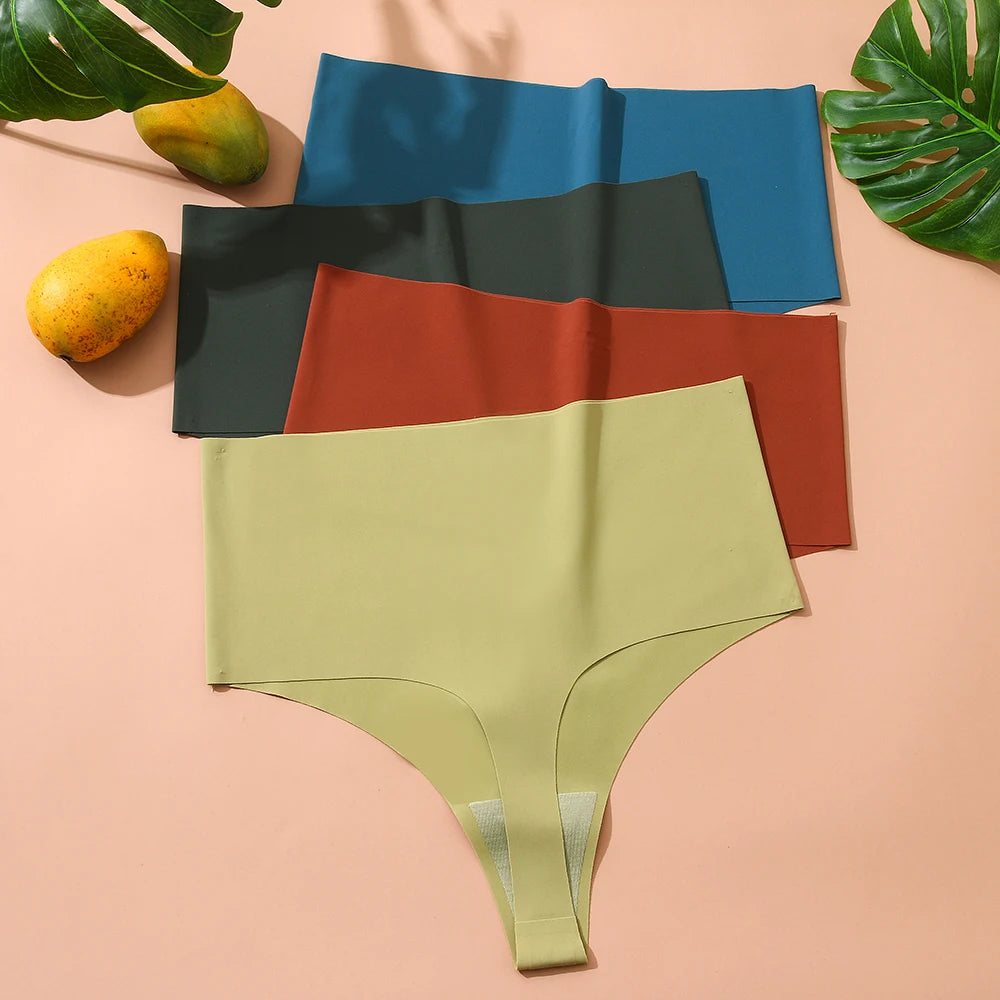 Sexy Women's High-Waist Seamless Panties Temptation Female Underwear Elasticity Lingerie for Women G-String Underpants Thong Hot